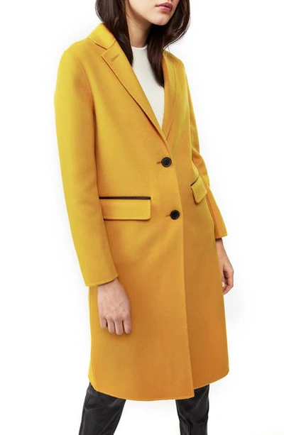 Mackage Hens Double Face Wool Coat In Ochre ModeSens