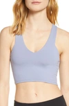 Alo Yoga Real Sports Bra In Blue Moon