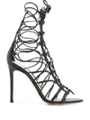 GIANVITO ROSSI LACE-UP 1050MM HEEL SANDALS