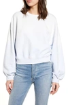 AGOLDE BALLOON SLEEVE TIE DYE COTTON SWEATSHIRT,A7044