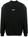 Ader Error Logo Print Sweatshirt In Black