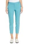 Theory Treeca 2 Good Wool Crop Suit Pants In Teal