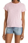 Atm Anthony Thomas Melillo Schoolboy Cotton Crewneck T-shirt In Pale Summer Rose
