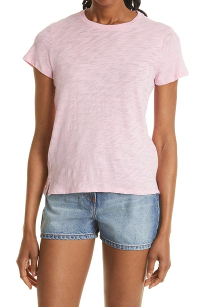Atm Anthony Thomas Melillo Schoolboy Cotton Crewneck T-shirt In Purple