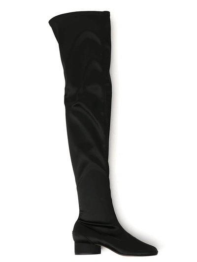 Maison Margiela Tabi Over-the-knee Boots In Black