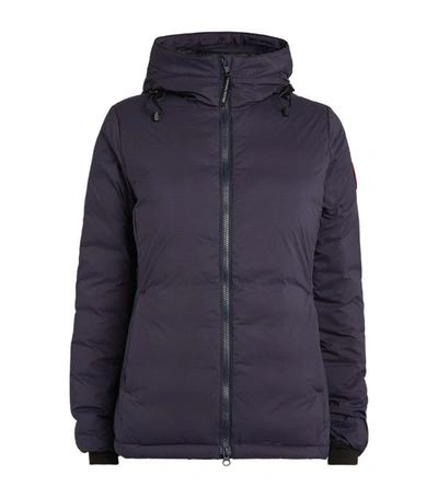 Canada Goose Camp Down Hooded Water Resistant Jacket In Navy