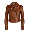 DOLCE & GABBANA LEATHER BIKER JACKET,15169874