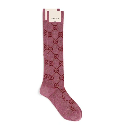 Gucci Gg Supreme Long Socks