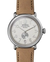 SHINOLA MEN'S 47MM RUNWELL SUB-SECOND WATCH WITH LEATHER STRAP,PROD229360272