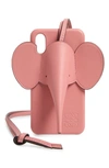 Loewe Elephant Iphone X/xs Case & Crossbody Strap In Candy