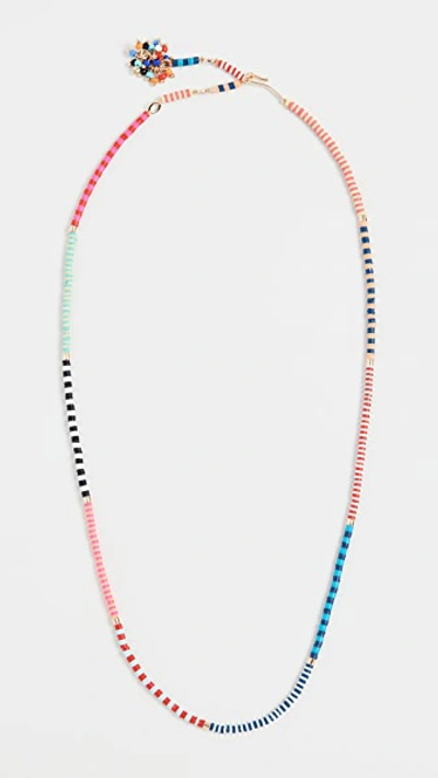 Roxanne Assoulin Happy Stripes Necklace In Multi