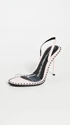 Alexander Wang Studded Sling-back Sandals In Pale Pink