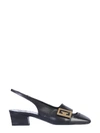 GIVENCHY GIVENCHY LOGO PLAQUE SLINGBACK PUMPS