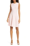 TED BAKER SLEEVELESS KNIT FIT & FLARE DRESS,240694-BALIEEY-WMD
