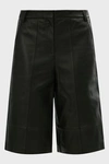 TIBI Leather Shorts,836928