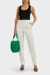 TIBI Tapered Faux Leather Trousers