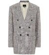 Isabel Marant Celadim Checked Blazer In Grey