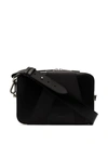 A-COLD-WALL* BLACK PANELLED LEATHER CROSS BODY BAG