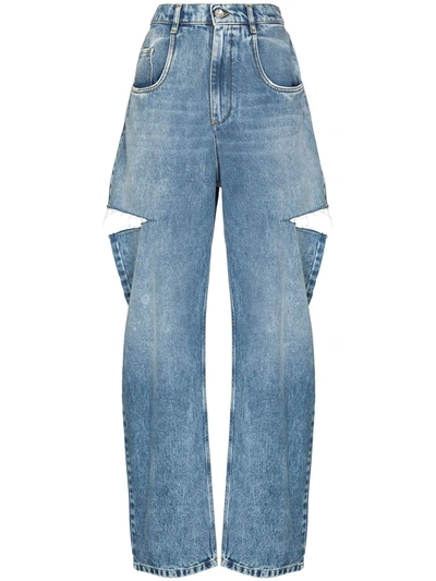 MAISON MARGIELA DISTRESSED STRAIGHT-LEG JEANS