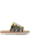 Suicoke Dao-2 Toggle-laced Canvas Slides In Grey