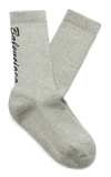 BALENCIAGA INTARSIA COTTON-BLEND SOCKS,791416