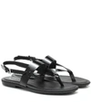 TOD'S PATENT-LEATHER THONG SANDALS,P00450211