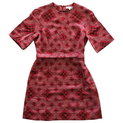 Pre-owned Jonathan Saunders Mini Dress In Red