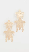 MERCEDES SALAZAR STARFISH CHANDELIER EARRINGS