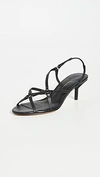 3.1 Phillip Lim Louise Leather Slingback Sandals In Black