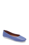 Gentle Souls By Kenneth Cole By Kenneth Cole Eugene Travel Ballet Flats Women's Shoes In Indigo Leather