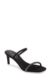 Jeffrey Campbell Hera-hi Sandal In Black Suede Pewter