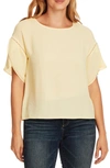 VINCE CAMUTO TULIP SLEEVE RUMPLE BLOUSE,9120107