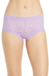 Hanky Panky Cross Dye Leopard Boyshorts In Hyacinth/ Apricot