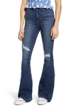 ARTICLES OF SOCIETY BRIDGETTE RIPPED HIGH WAIST FLARE JEANS,5090IM-543