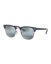 RAY BAN MEN'S CLUBMASTER&REG; METAL MIRRORED SUNGLASSES,PROD230790083