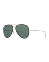 Ray Ban Rb3584 61mm Blaze Aviator Sunglasses In Green