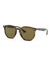 Ray Ban Rb4306 Sunglasses Tortoise Frame Brown Lenses 54-19 In Havana