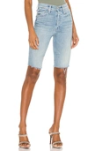 Mother The Trickster Bermuda Denim Shorts In Jackpot