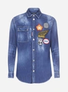 DSQUARED2 CAMICIA IN DENIM CON PATCHES