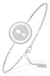 MESSIKA LUCKY MOVE PAVÉ DIAMOND PENDANT BRACELET,07541-WG