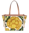 LOEWE CUSHION FLORAL-EMBROIDERED TOTE,P00439184