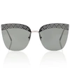 ALAÏA EMBELLISHED CAT-EYE SUNGLASSES,P00451761