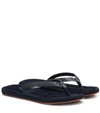 LORO PIANA MY LP SUEDE THONG SANDALS,P00455738