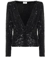 SAINT LAURENT SEQUINED BLOUSE,P00468098