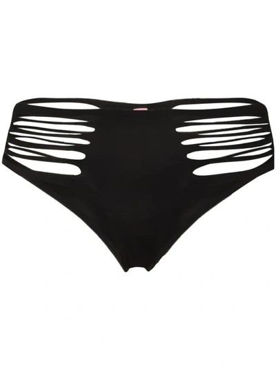 Agent Provocateur Dakotta Cutout Bikini Bottoms In Black