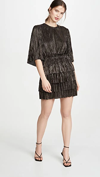 Iro Cuzco Dress In Black/gold | ModeSens