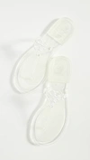 Tory Burch Mini Miller Jelly Flat Thong Sandals In Clear