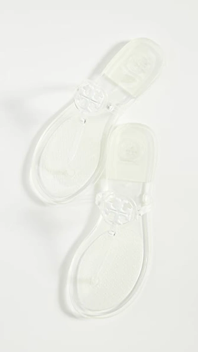 Tory Burch Mini Miller Thong Flip Flops Clear