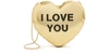 Marc Jacobs Marc Jacob The Heart Clutch In Gold