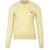 Maison Kitsuné Logo Embroidered Jumper In Yellow
